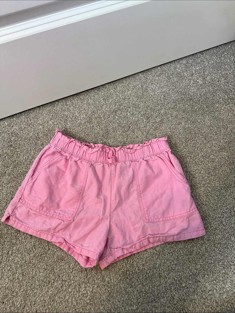 Pink Elastic-Waist Girl’s Shorts